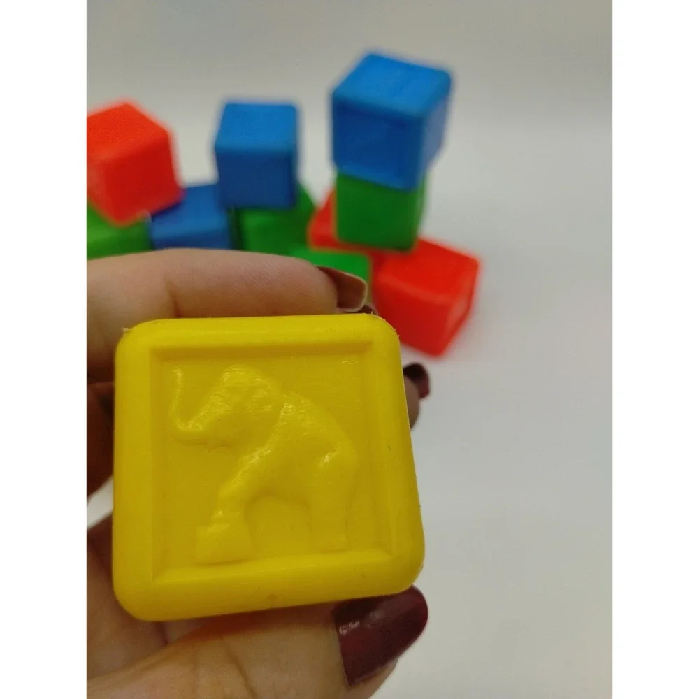 Vintage Colorful Soft Plastic Alphabet Animal 1.5